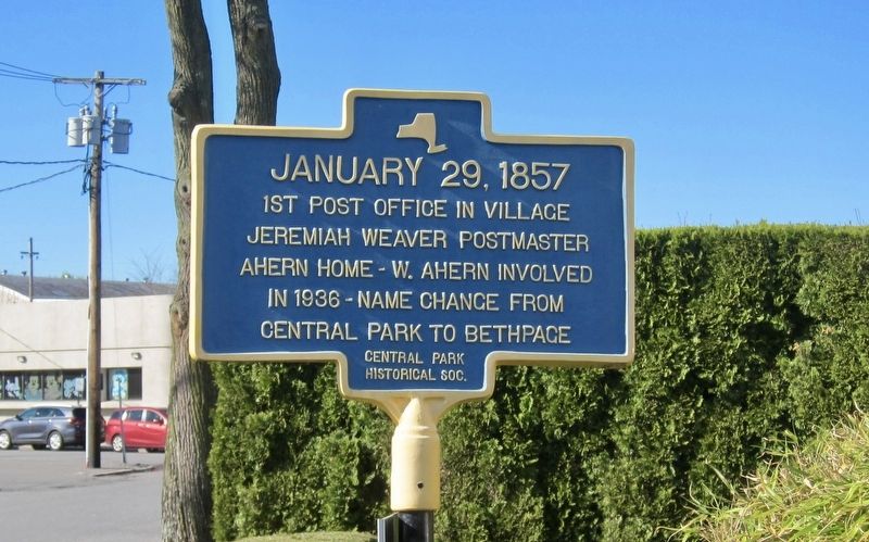 First Post Office Marker. Click for full size. First Post Office Marker image. Click for full size.