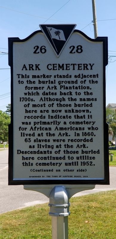 Ark Cemetery Marker image. Click for full size.