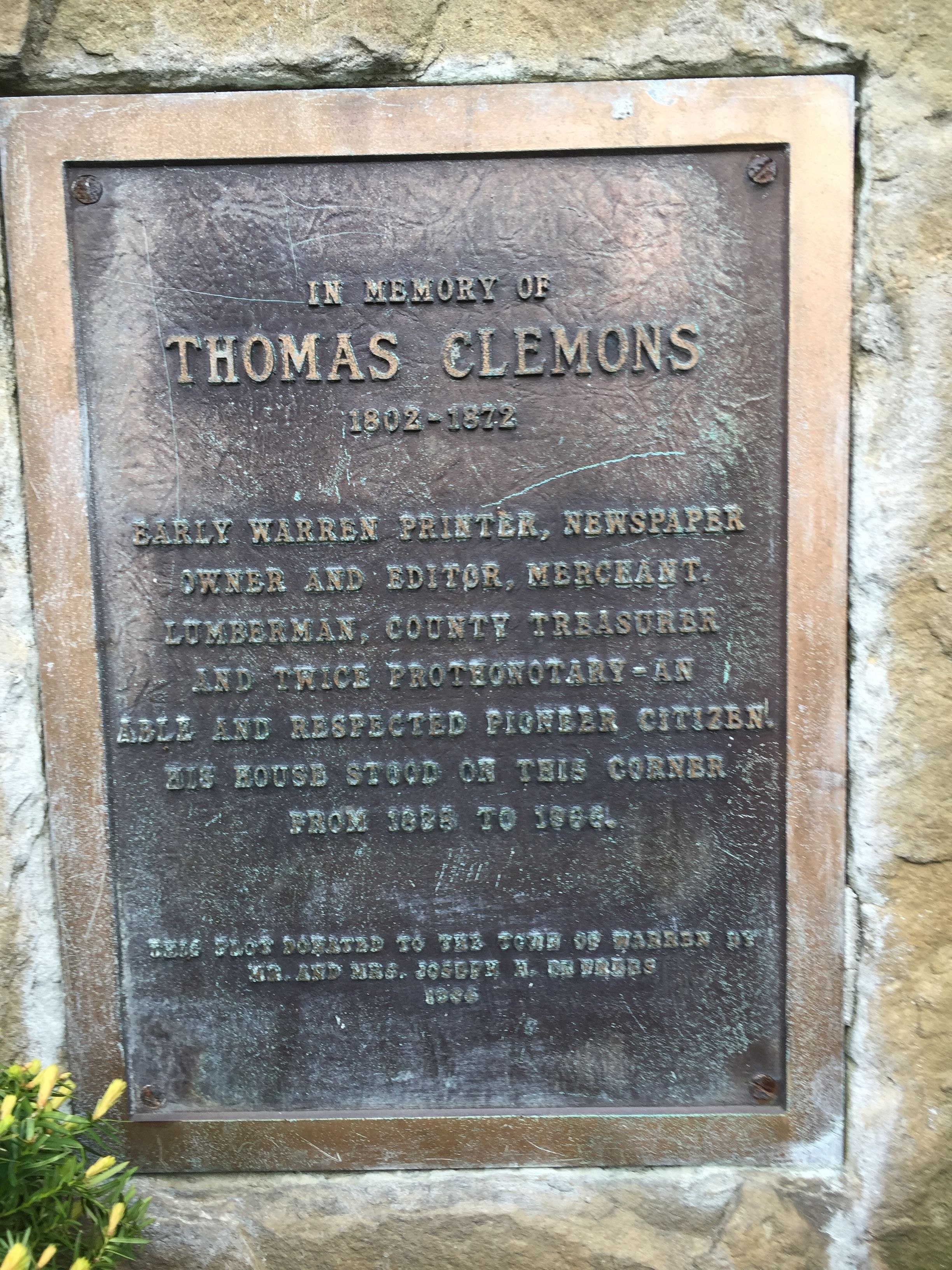 Thomas Clemons Marker