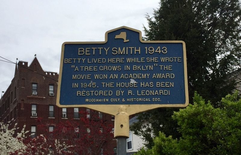 Betty Smith Marker. Click for full size. Betty Smith Marker image. Click for full size.