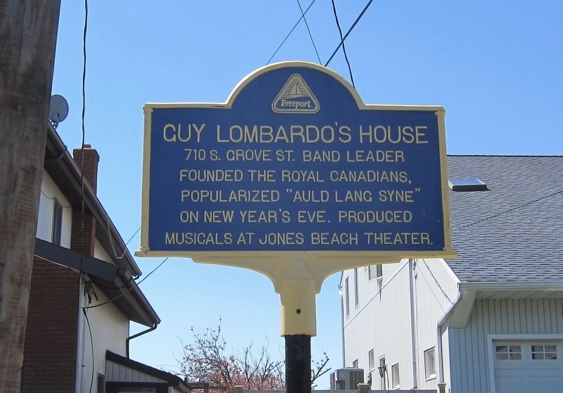 Guy Lombardo's House Marker. Click for full size. Guy Lombardo's House Marker image. Click for full size.