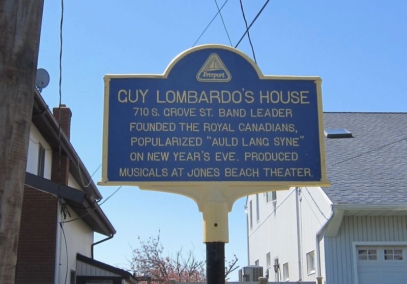 Guy Lombardo's House Marker image. Click for full size.