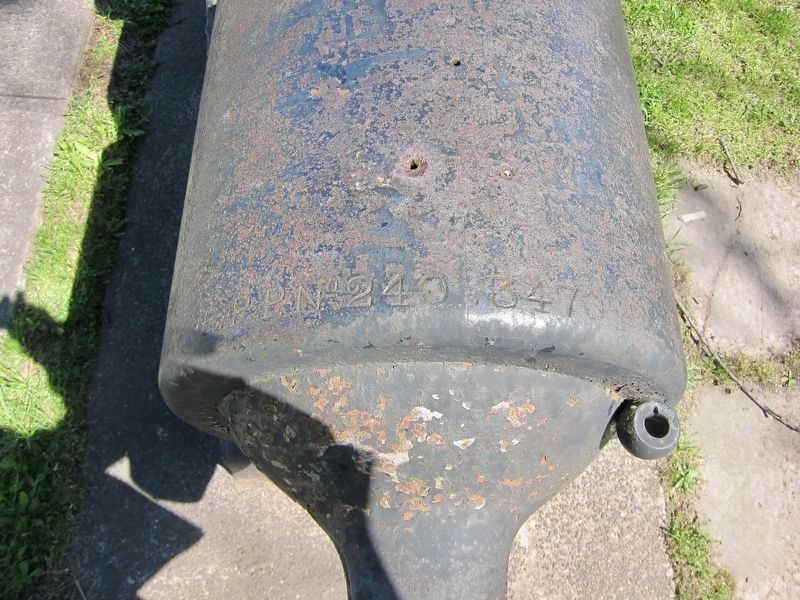 Parrot Rifle - top of breech showing registry number (R.P.P. 240). Click for full size. Parrot Rifle - top of breech showing registry number (R.P.P. 240) image. Click for full size.