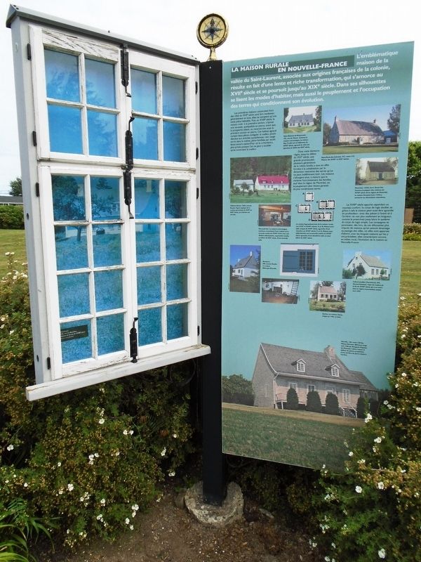 La maison rurale en Nouvelle-France / The Rural House in New France Marker image. Click for full size.