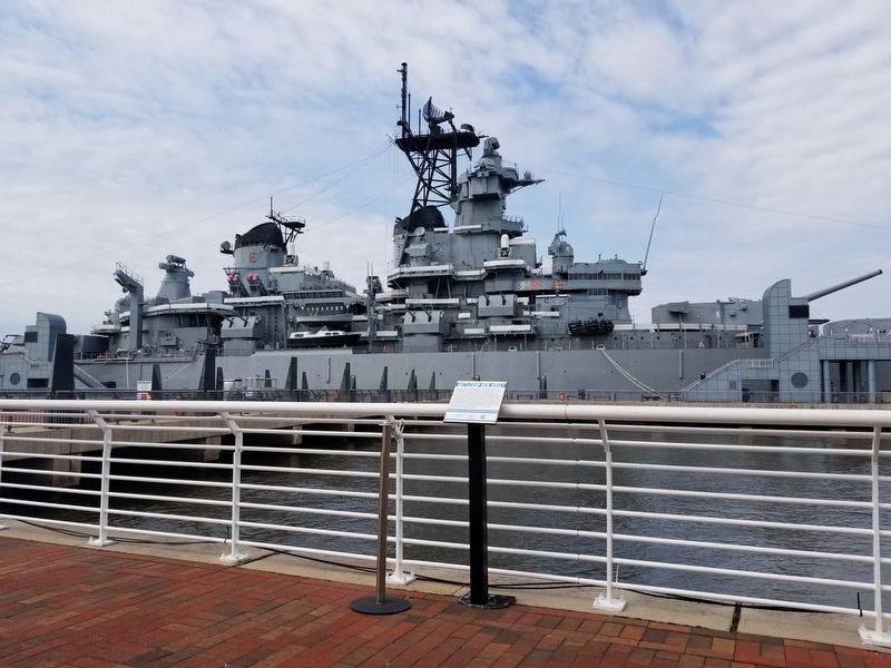 Battleship New Jersey Marker image. Click for full size.