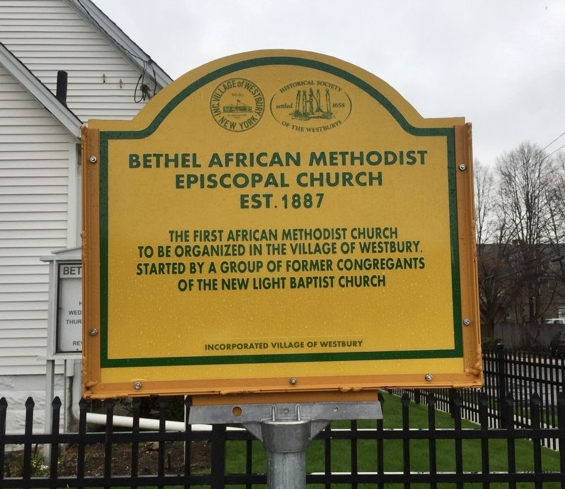 Bethel African Methodist Episcopal Church Marker image. Click for full size.