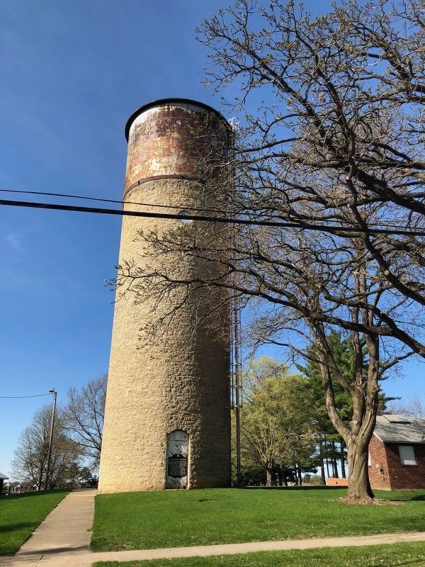 The Old Clinton Water Tower Marker image. Click for full size.