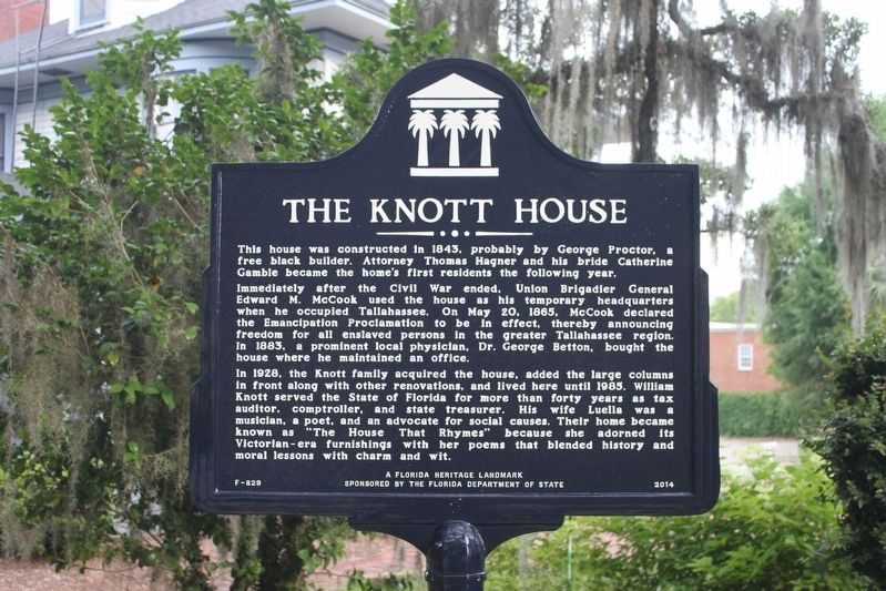 The Knott House Marker image. Click for full size.