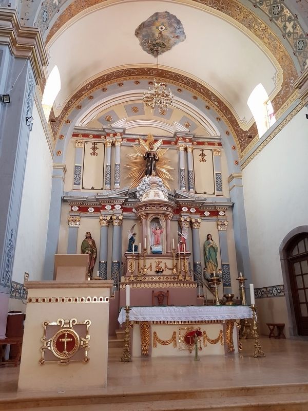 The Saint Francis of Assisi Parish altar image. Click for full size.