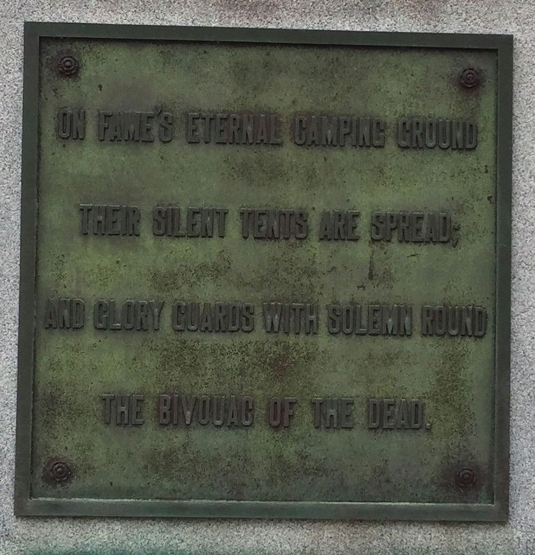 On Fames Eternal Camping Ground Marker. Click for full size. On Fames Eternal Camping Ground Marker image. Click for full size.