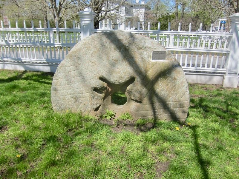 Handcut Millstone and Marker image. Click for full size.