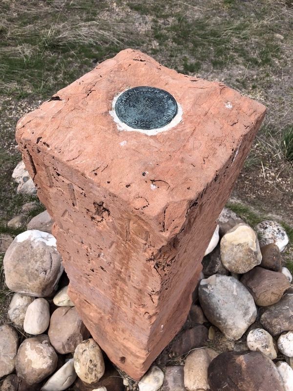 Top of Southwest Corner of Wyoming Monument. Click for full size. Top of Southwest Corner of Wyoming Monument image. Click for full size.