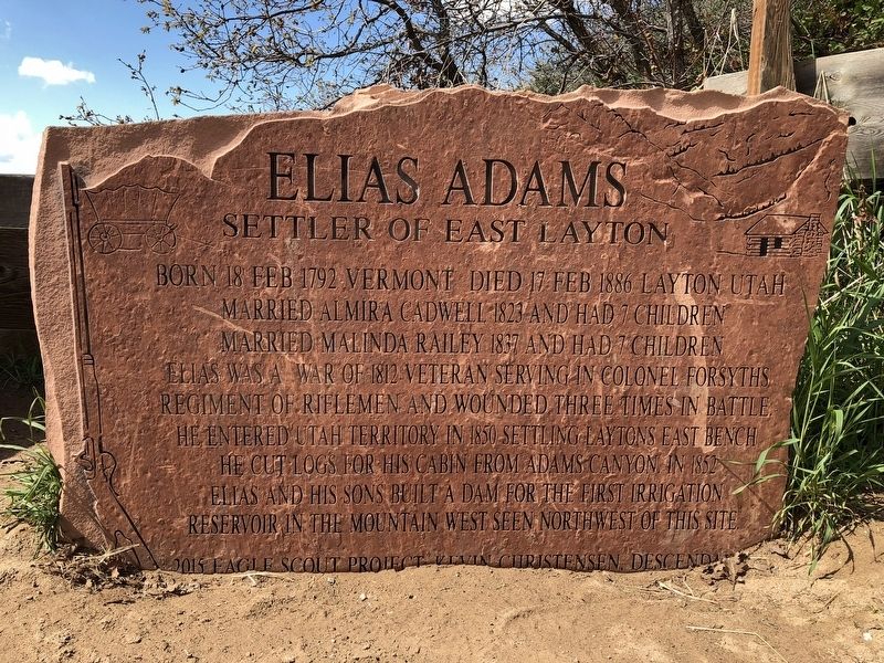 Elias Adams Marker image. Click for full size.