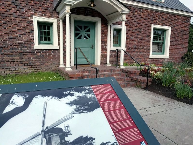 Murphy Windmill Marker and Millwright Cottage image. Click for full size.