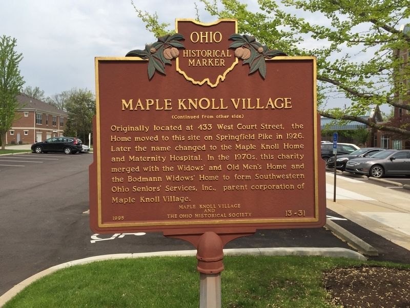 Maple Knoll Village Marker image. Click for full size.
