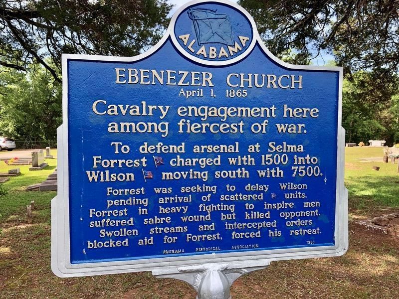 Ebenezer Church Marker image. Click for full size.