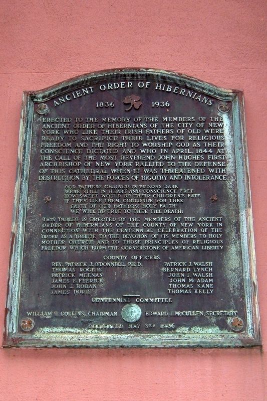 Ancient Order of Hibernians Marker image. Click for full size.