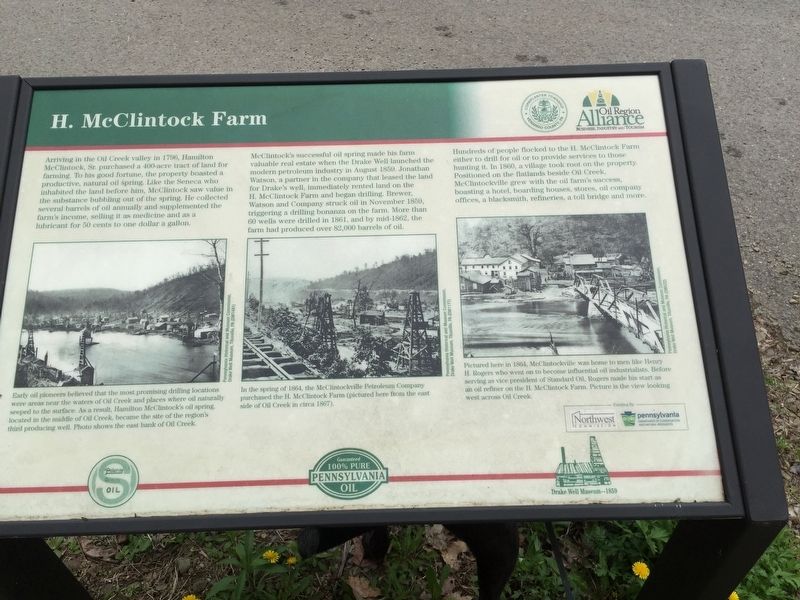 H. McClintock Farm Marker. Click for full size. H. McClintock Farm Marker image. Click for full size.