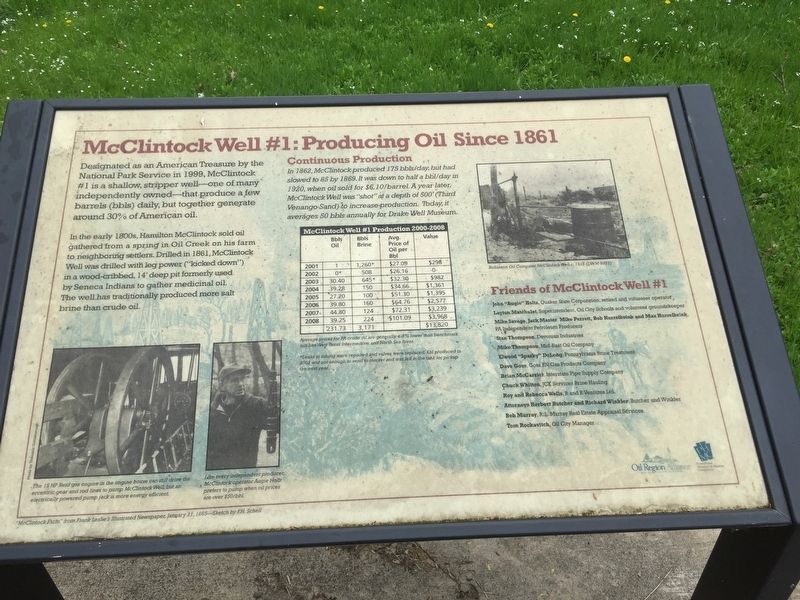 McClintock Well #1 Marker image. Click for full size.