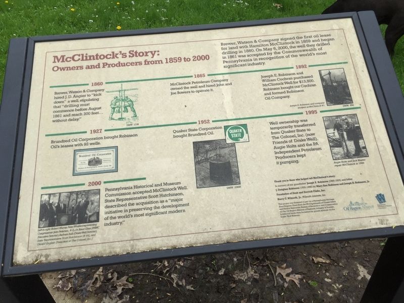 McClintock's Story Marker image. Click for full size.