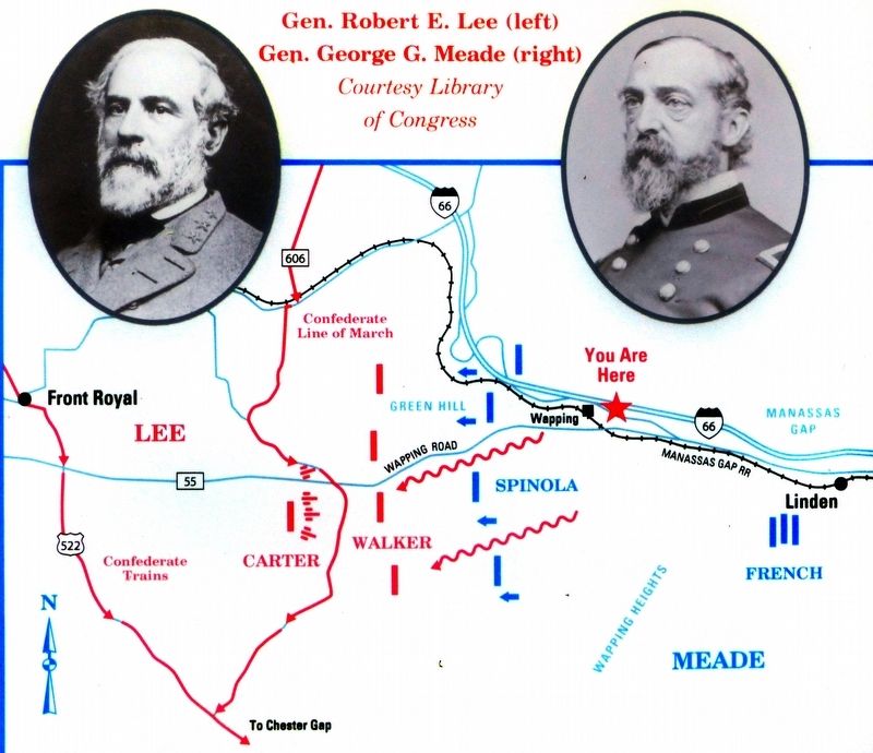 Battle of Manassas Gap<br>You are Here. Click for full size. Battle of Manassas Gap<br>You are Here image. Click for full size.