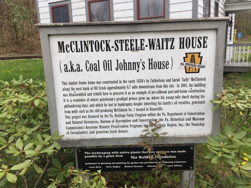 McClintock House Marker image. Click for full size.