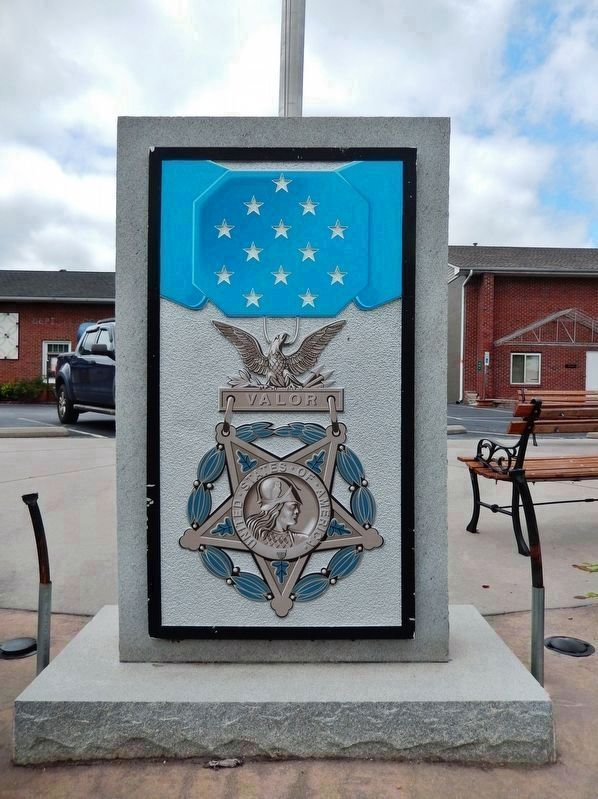 Six Mile Veterans Monument (<i>back side of monument - faces South Main Street</i>). Click for full size. Six Mile Veterans Monument (<i>back side of monument - faces South Main Street</i>) image. Click for full size.