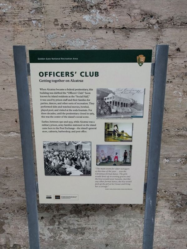 Officers' Club Marker image. Click for full size.