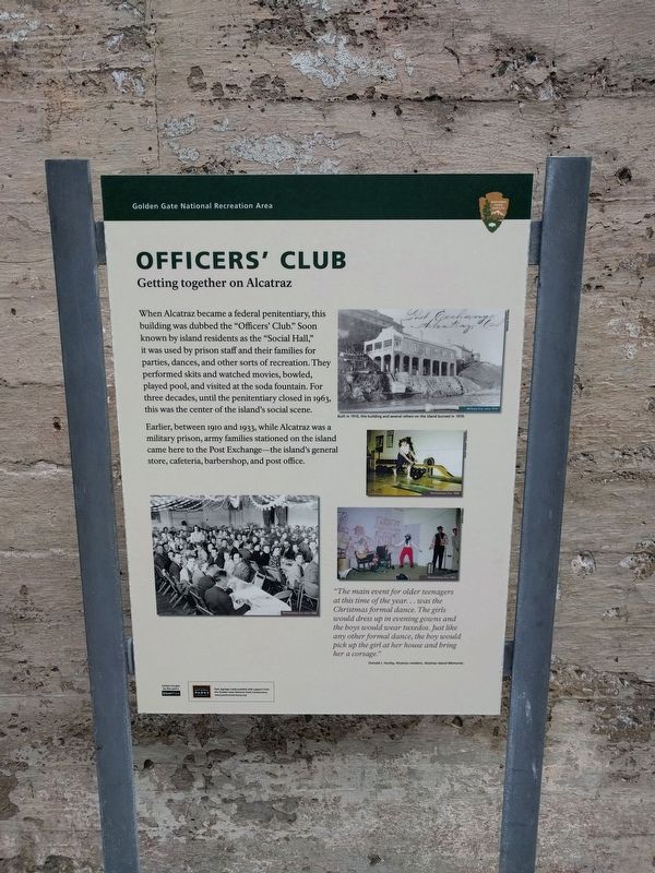 Officers' Club Marker. Click for full size. Officers' Club Marker image. Click for full size.