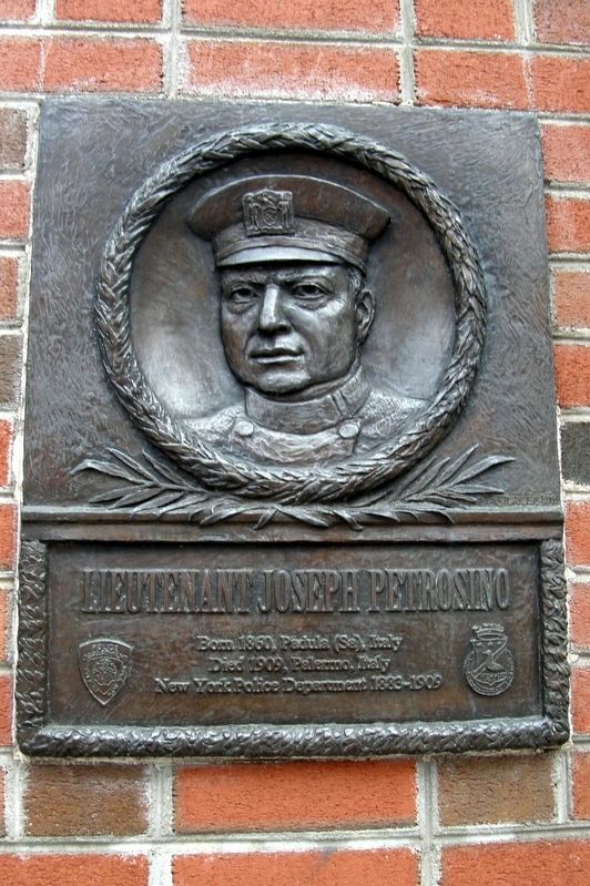 Lieutenant Joseph Petrosino Marker. Click for full size. Lieutenant Joseph Petrosino Marker image. Click for full size.
