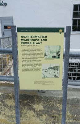 Quartermaster Warehouse and Power Plant Marker. Click for full size. Quartermaster Warehouse and Power Plant Marker image. Click for full size.