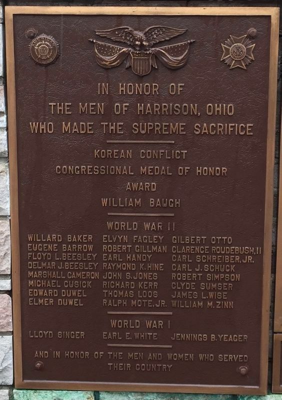Harrison War Memorial image. Click for full size.