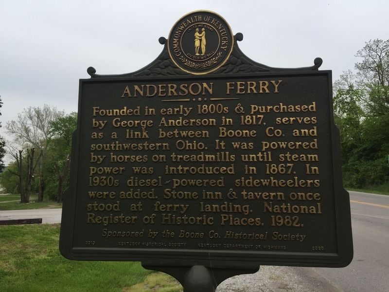 1937 Flood at Constance / Anderson Ferry Marker image. Click for full size.