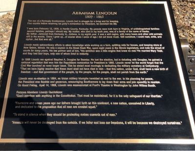 Abraham Lincoln Marker image. Click for full size.
