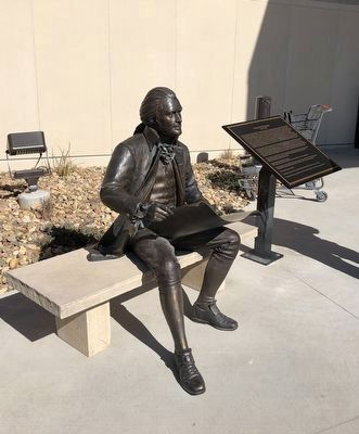 Thomas Jefferson Statue and Marker. Click for full size. Thomas Jefferson Statue and Marker image. Click for full size.