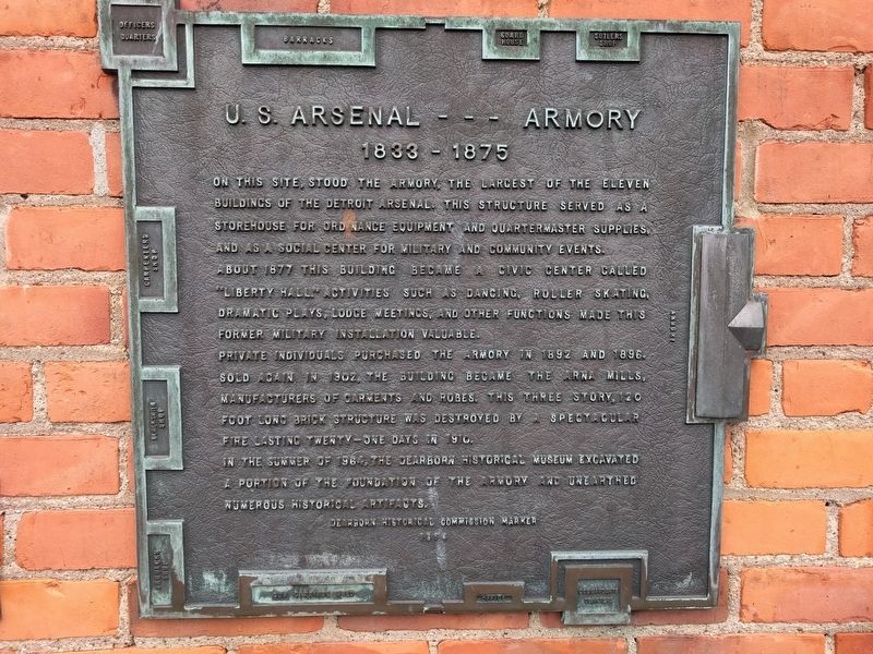 U. S. Arsenal - - - Armory Marker image. Click for full size.