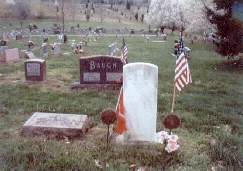 P.F.C. William B. Baugh, U.S.M.C. Grave Marker image. Click for full size.
