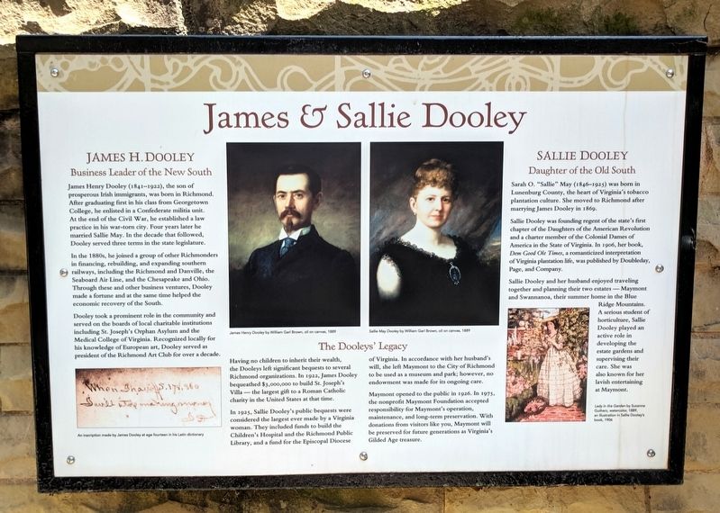 James & Sallie Dooley Marker image. Click for full size.