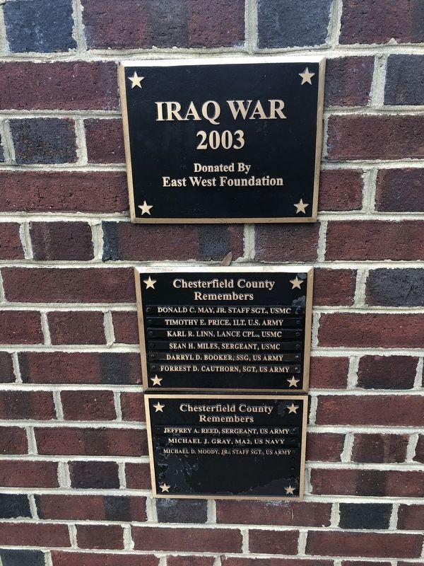 Veterans Memorial Wall Marker image. Click for full size.
