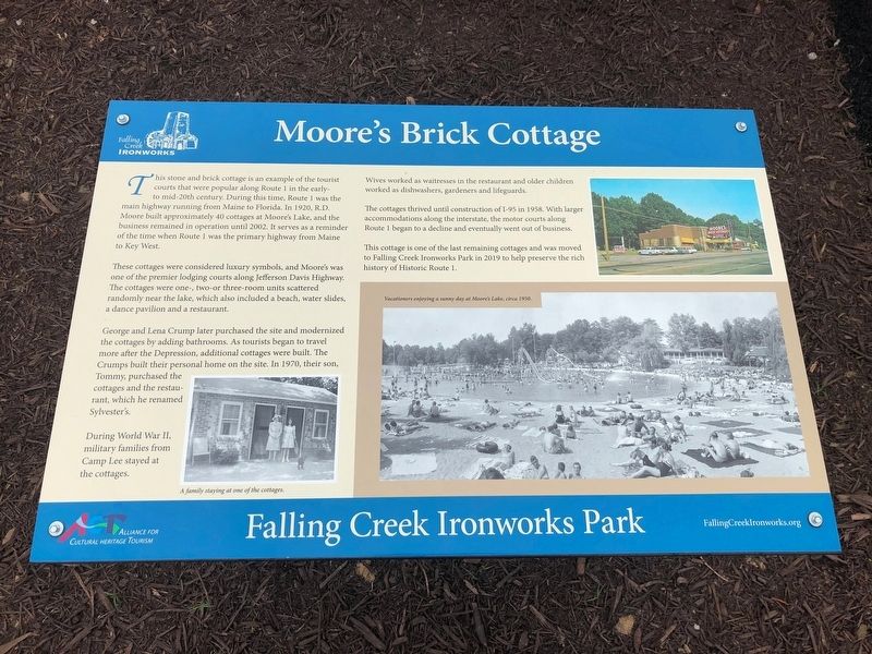 Moore's Brick Cottage Marker image. Click for full size.