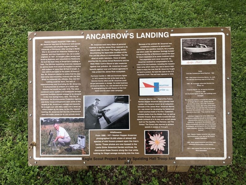 Ancarrow's Landing Marker image. Click for full size.