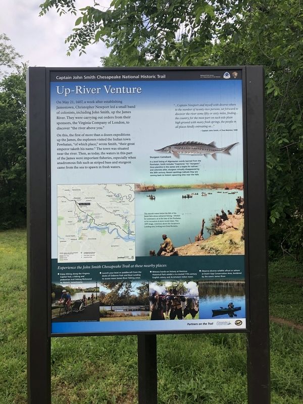 Up-River Venture Marker. Click for full size. Up-River Venture Marker image. Click for full size.