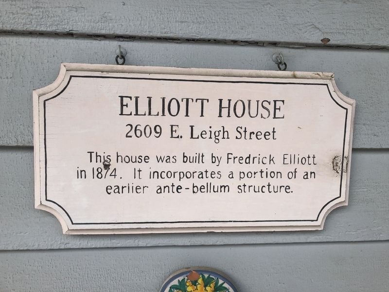 Elliott House Marker image. Click for full size.