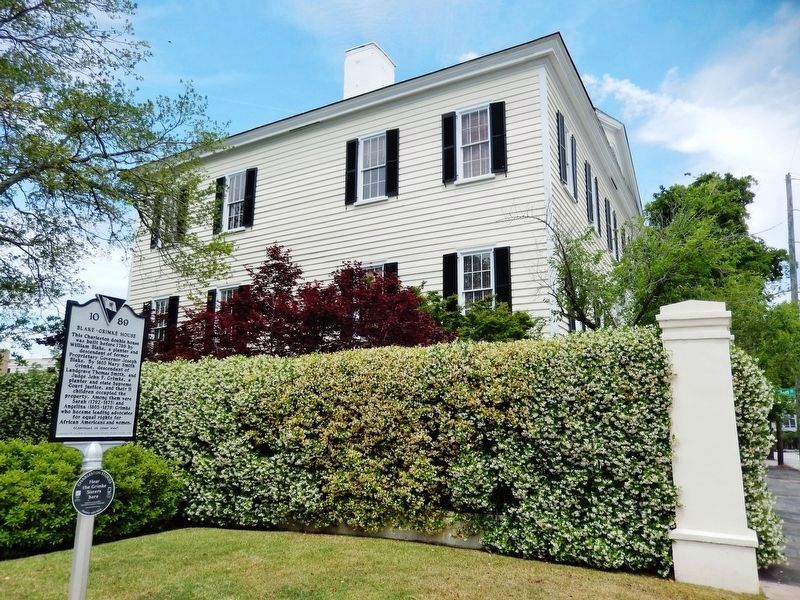 Blake-Grimk� House Marker<br>(<i>wide view � south side of house in background</i>) image. Click for full size.