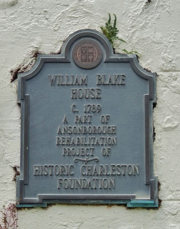 William Blake House Plaque (<i>mounted at eye-level on east side of house near staircase</i>) image. Click for full size.