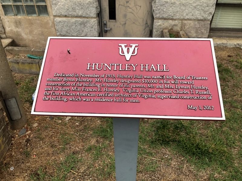 Huntley Hall Marker image. Click for full size.