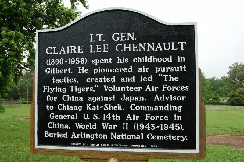 Lt. Gen. Claire Lee Chennault Marker image. Click for full size.