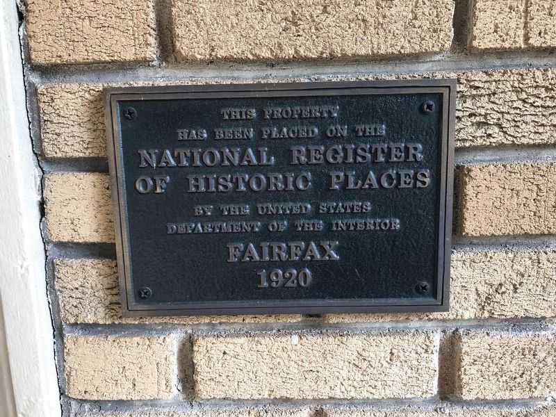 Fairfax Marker image. Click for full size.