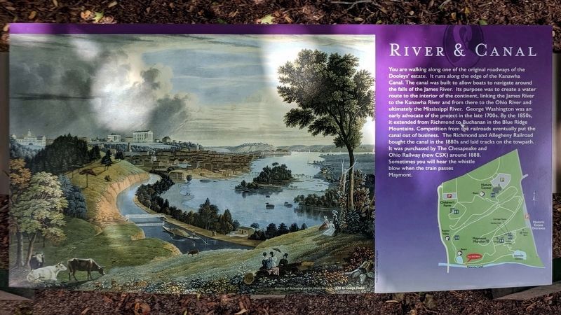 River & Canal Marker (center panel) image. Click for full size.