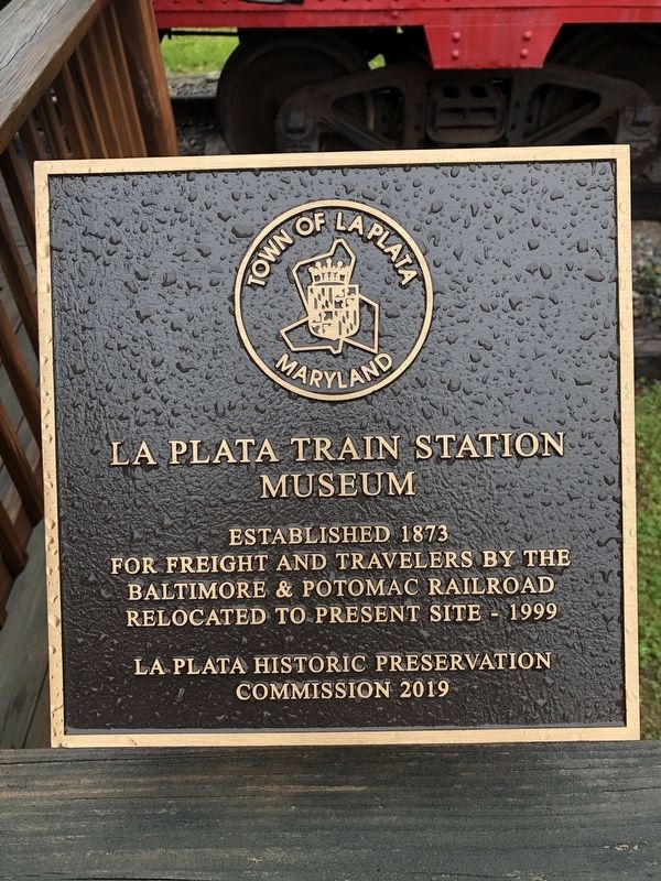La Plata Train Museum Marker image. Click for full size.